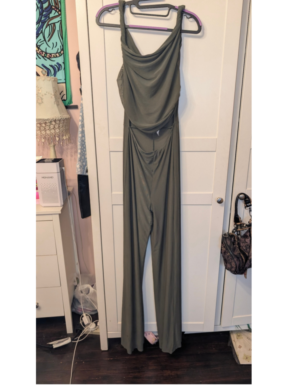 Women's ASOS Design Olive Jumpsuit Size 8